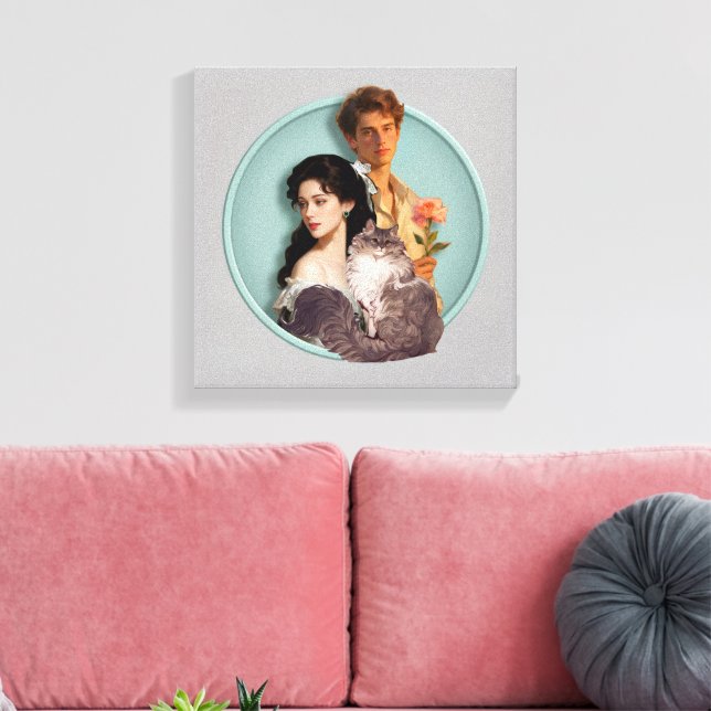 What If Your Pet Was Human? Custom Canvas Print (Insitu(LivingRoom))