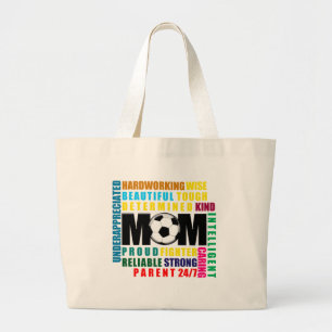 What is a Soccer Mum.png Large Tote Bag