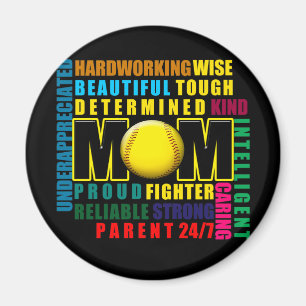 What is a Softball Mum copy.png Magnet