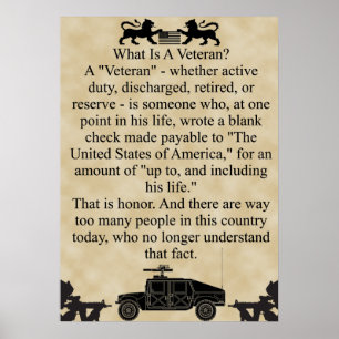 What is a veteran? poster
