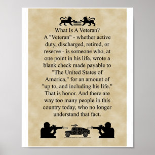 What is a Veteran smaller version Poster
