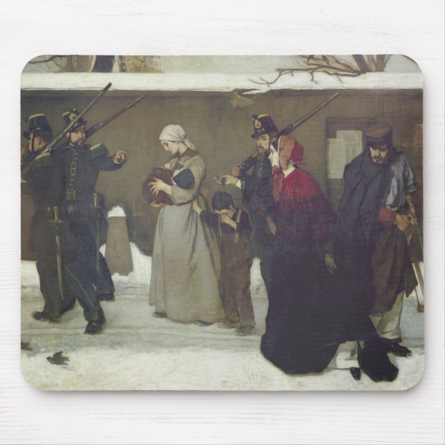 What is Called Vagrancy or Hunters of Vincennes Mouse Mat (Front)