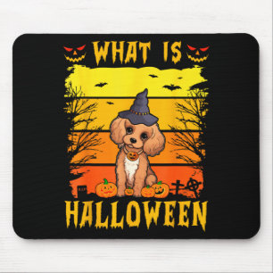 What is halloween puppy  mouse mat