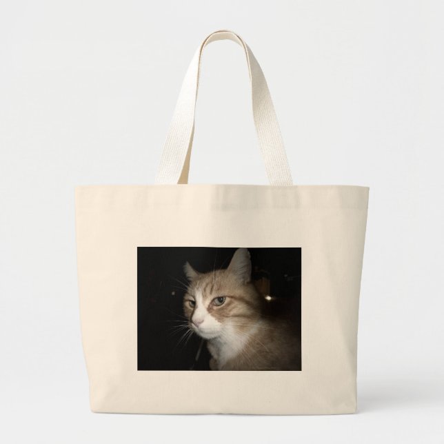 What is he thinking? large tote bag (Front)