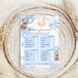 What Is in Your Purse Baby Shower Game