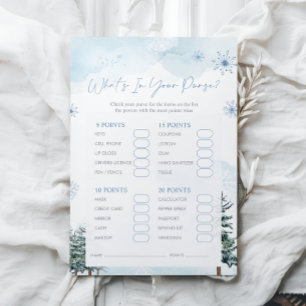 What Is in Your Purse Baby Shower Game