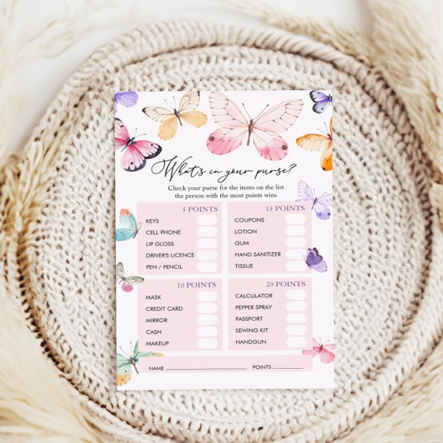 What Is in Your Purse Baby Shower Game (Creator Uploaded)