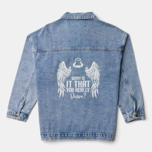What Is It That You Really Desire Lucifer Occult P Denim Jacket