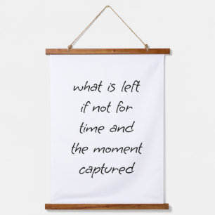 What Is Left Wood Topped Wall Tapestry