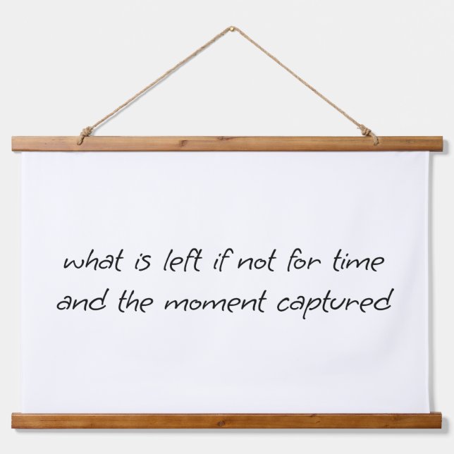 What Is Left Wood Topped Wall Tapestry (Front)
