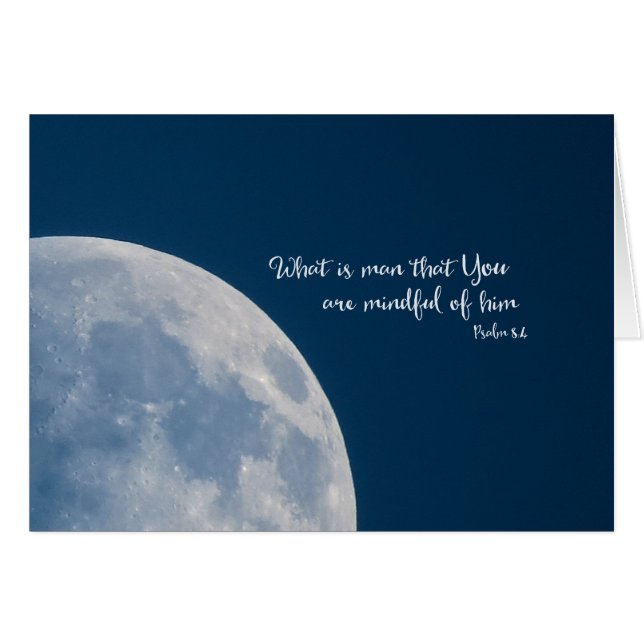 What is man, Moon Parakaleo note card (Front Horizontal)