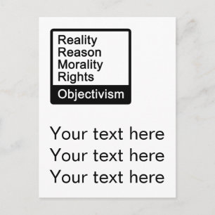 What Is Objectivism? postcard