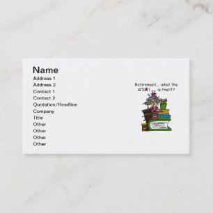 What is Retirement Humour Business Card