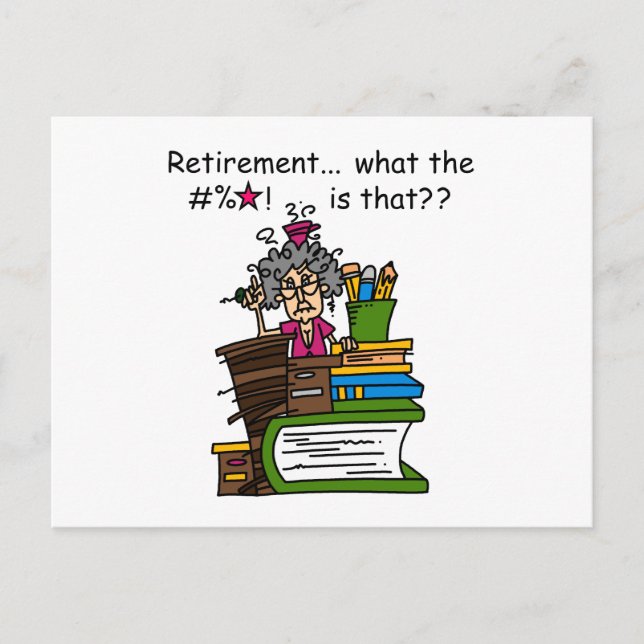 What is Retirement Humour Postcard (Front)