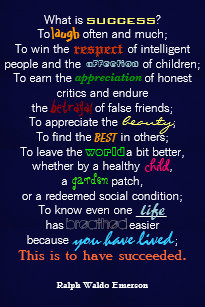 success ralph waldo emerson poem