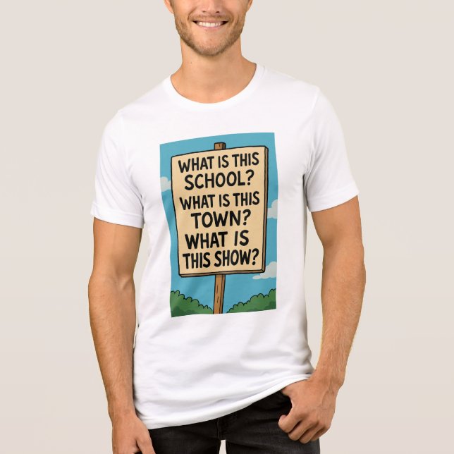 What is this show?! Tri-Blend shirt (Front)