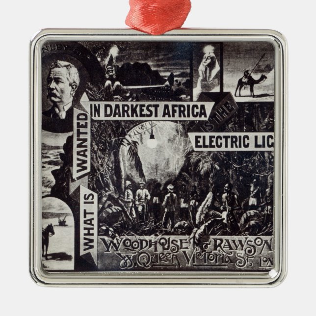 What is Wanted in Darkest Africa is Electric Metal Tree Decoration (Front)