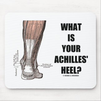 What Is Your Achilles' Heel? (Heel Anatomy) Mouse Mat