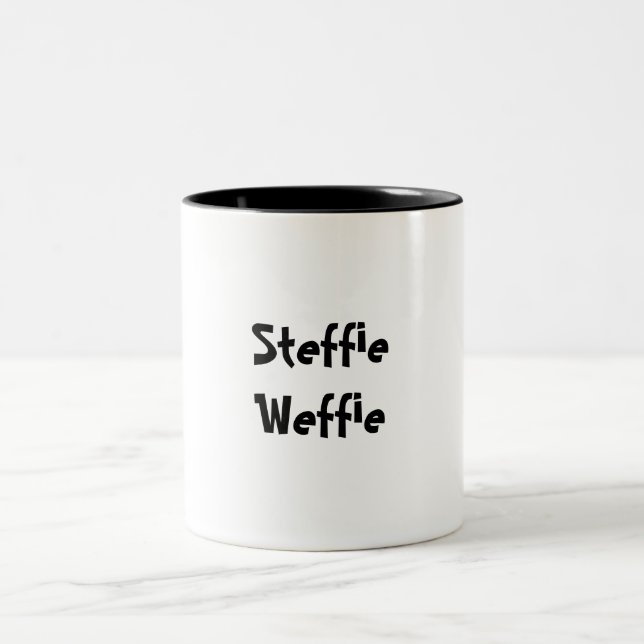 What is your nickname for Stephanie? Two-Tone Coffee Mug (Center)