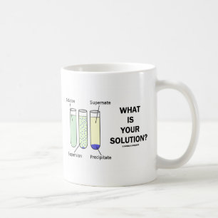 What Is Your Solution? (Chemistry Humour) Coffee Mug