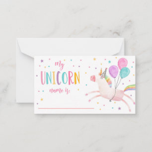 What Is Your Unicorn Name Magical Birthday Game Card