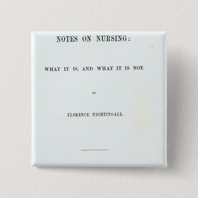 What it is, and What it is not' 15 Cm Square Badge (Front)