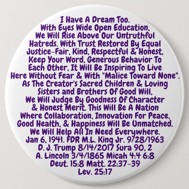 What It takes To create a Great Nation Button (Front)