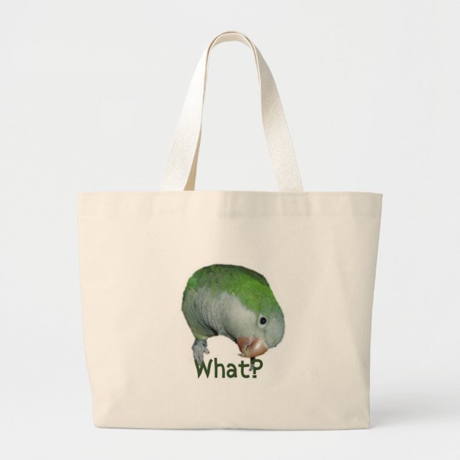 What? Large Tote Bag (Front)