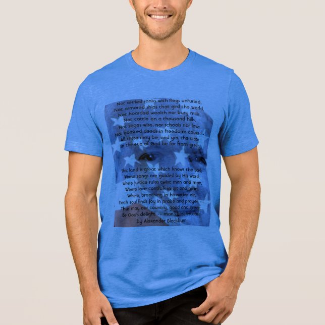 What Makes a Nation Great? Tri-Blend Shirt (Front)