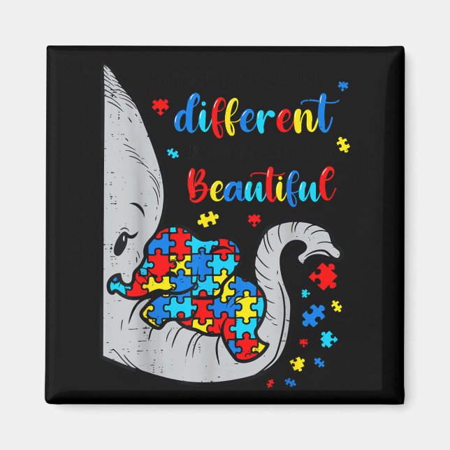 What Makes Different Beautiful Elephant for Mum Magnet (Front)