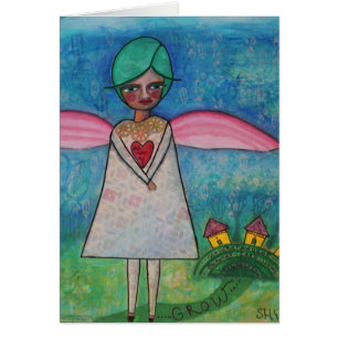 What Makes Me Grow Blank Card