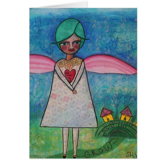 What Makes Me Grow Blank Card (Front)