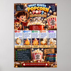 What Makes Popcorn Pop Infographic Poster