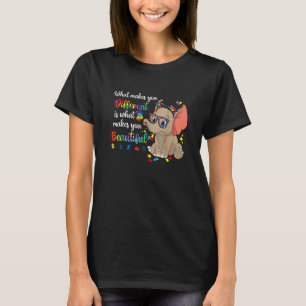 What Makes You Different Autism Awareness Kids Ele T-Shirt