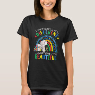 What Makes You Different Elephant Mom Autism Child T-Shirt
