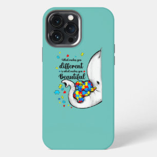 What Makes You Different Elephant Mom Autism iPhone 13 Pro Max Case