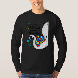 What Makes You Different Elephant Mum Autism Aware T-Shirt