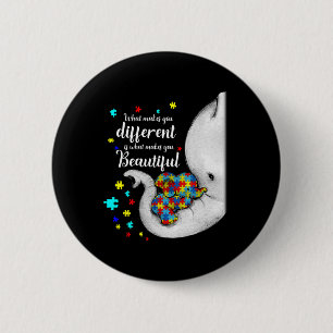 What Makes You Different Elephant Mum Autism Child 6 Cm Round Badge