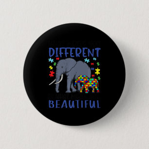 What Makes You Different Elephant Mum Autism Child 6 Cm Round Badge