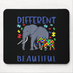 What Makes You Different Elephant Mum Autism Child Mouse Mat