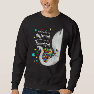 What Makes You Different Elephant Mum Autism Child Sweatshirt