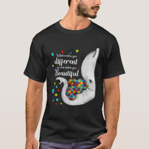 What Makes You Different Elephant Mum Autism Child T-Shirt