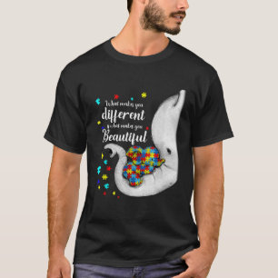 What Makes You Different Elephant Mum Autism Child T-Shirt