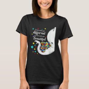 What Makes You Different Elephant Mum Child Autism T-Shirt