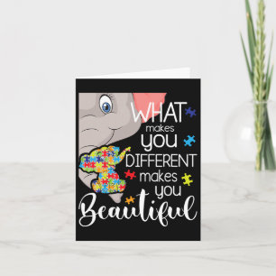 What Makes You Different Makes You Beautiful - Aut Card