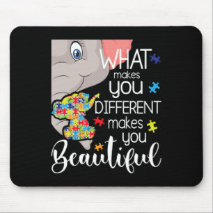 What Makes You Different Makes You Beautiful - Aut Mouse Mat