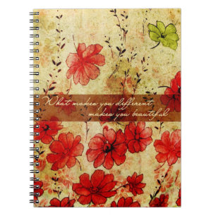 What makes you different makes you beautiful notebook
