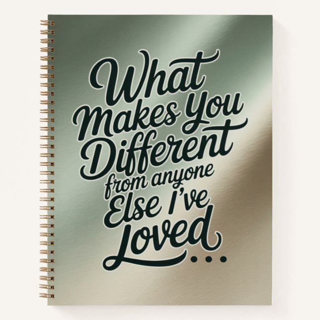 What Makes You Different Notebook (Front)