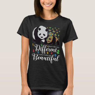 What Makes You Different Panda Bear Mum Autism Chi T-Shirt