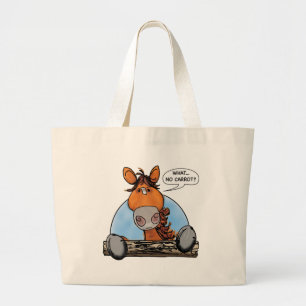 WHAT...  NO CARROT? LARGE TOTE BAG